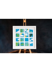 Скляне панно "Небо"